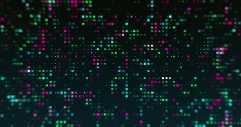 Vivid Digital Dots Blinking Against Dark Background - Download Free Stock Images Pikwizard.com