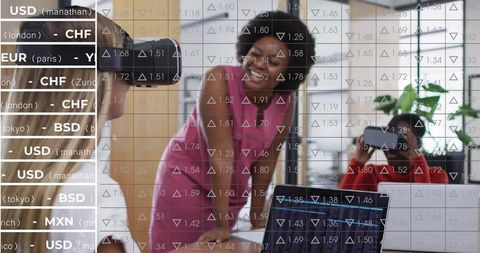 Diverse Team Embracing VR for Modern Day Collaboration