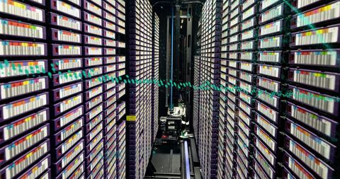 high-tech data server room with vast digital storage - Download Free Stock Images Pikwizard.com