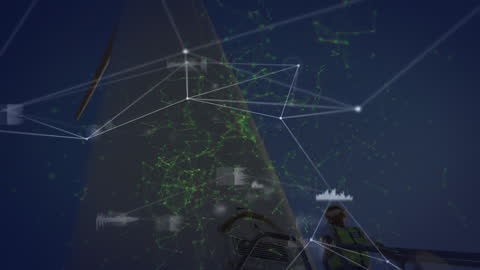 Digital Visualization of Renewable Energy Network Over Wind Turbine