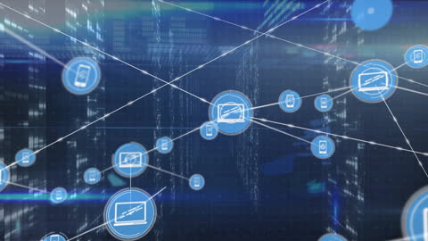 Digital Network and Communication Technology Concept