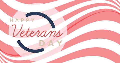 Patriotic Veterans Day Celebration Background with Stripes