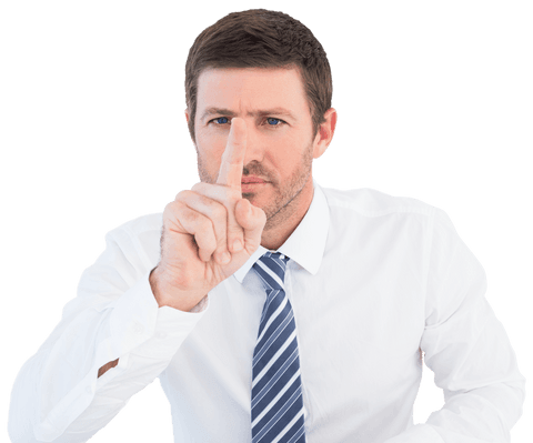 Transparent Businessman Pointing Forward with Finger - Download Free Stock Videos Pikwizard.com