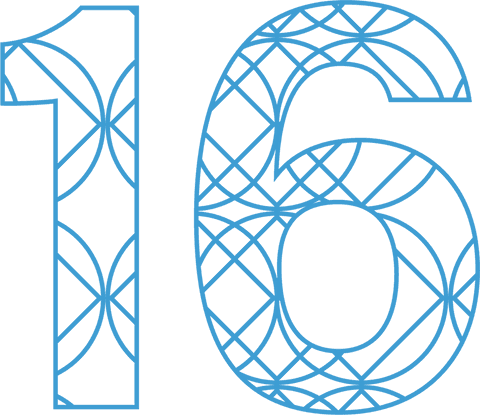 elegant blue number 16 with transparent background for celebrations - Download Free Stock Videos Pikwizard.com