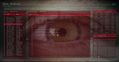 Digital Eye Overlaid with Code Emphasizing Cybersecurity and Data Processing - Download Free Stock Images Pikwizard.com
