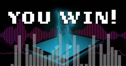 You win neon dance celebration on digital platform