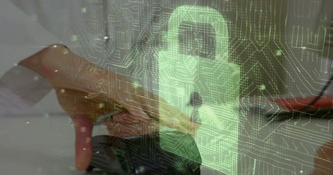 Digital Security with Payment Processing Concept Illustration