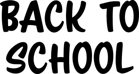 Digital back to school design on transparent background