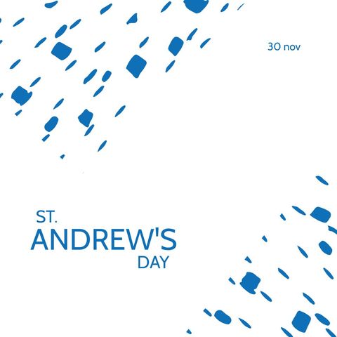 saint andrew's day celebration design with blue elements - Download Free Stock Templates Pikwizard.com