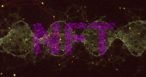 Futuristic NFT Digital Network Concept