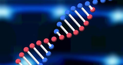 colorful 3d dna strand on abstract blue background - Download Free Stock Images Pikwizard.com