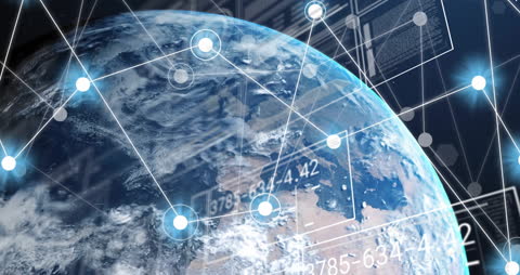 Global Data Network Concepts with Earth and Digital Connections