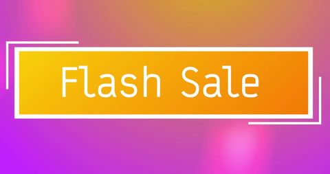 Vibrant Flash Sale Banner with Gradient Background - Download Free Stock Images Pikwizard.com