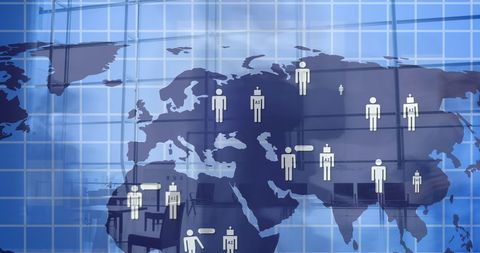 Global Network Communication and Data Processing Concept - Download Free Stock Images Pikwizard.com