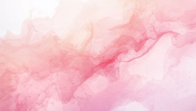 Flowing pink watercolor wash with pastel gradient, marbling, translucent layered texture
