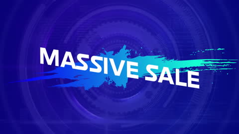Massive Sale Promotion with Futuristic Globe Animation