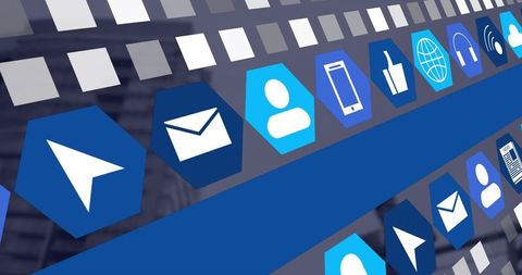 Social Media Interface with Digital Connectivity Icons - Download Free Stock Images Pikwizard.com