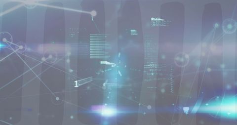 Futuristic Digital Data Network Interface Overlay - Download Free Stock Images Pikwizard.com