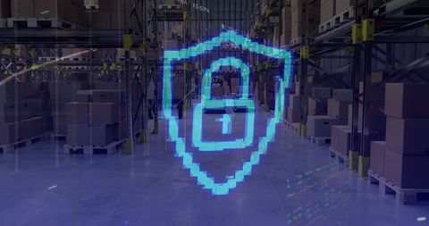 Secure Warehouse with Digital Data Overlay Concept