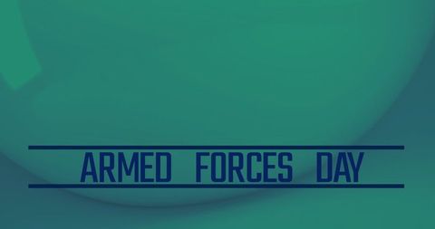 Armed forces day banner with green background design