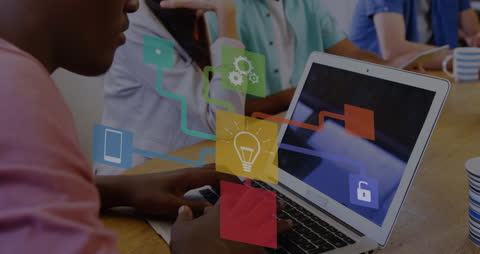 Innovative Web Development with Digital Interface Graphics