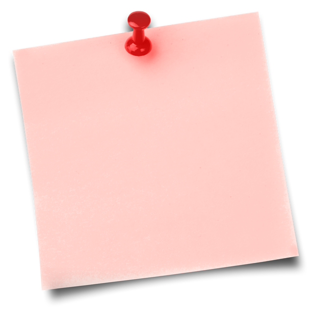 Transparent Peach Sticky Note with Red Thumbtack - Download Free Stock Videos Pikwizard.com