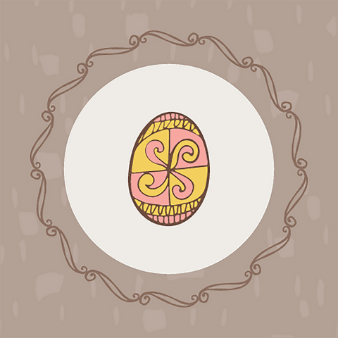 colorful easter egg with intricate patterns on transparent background - Download Free Stock Videos Pikwizard.com