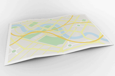 3d map illustration on transparent background for travel and navigation - Download Free Stock Videos Pikwizard.com