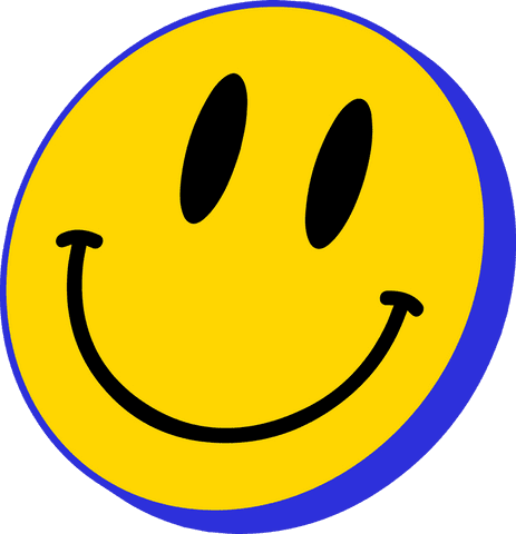 yellow smiley face icon on transparent background with blue border - Download Free Stock Videos Pikwizard.com