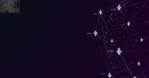 Digital Network Background with Arrows and Connections - Download Free Stock Images Pikwizard.com