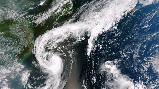 This satellite image captures the impact of Tropical Storm Toraji on Japan, particularly focusing on the generation of tornadoes in Koshigaya, Saitama Prefecture, on September 2, 2013. The image was taken by the Suomi NPP satellite’s VIIRS instrument. The swirling clouds and storm patterns offer a dramatic view of the atmospheric conditions. Use this visual for educational purposes, meteorological studies, emergency preparedness materials, climate change awareness, and news articles related to historical weather events.