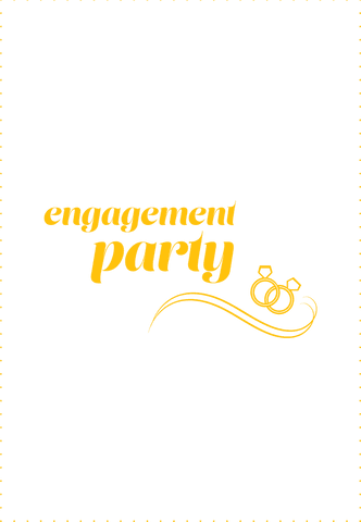 Engagement Party Text Illustration on Transparent Background - Download Free Stock Videos Pikwizard.com