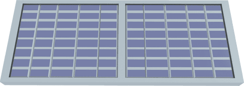 Transparent Photovoltaic Solar Panel Vector
