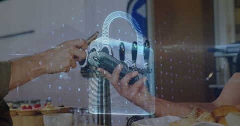 Digital security concept over payment transaction