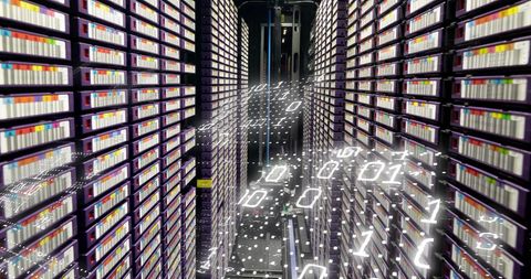 cutting edge digital interface in futuristic data center - Download Free Stock Images Pikwizard.com