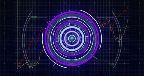 Abstract Digital Interface with Circular Data Visualization - Download Free Stock Images Pikwizard.com