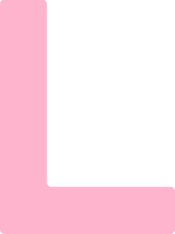 Pastel Pink L-Shaped Geometric Design with Transparent Background - Download Free Stock Videos Pikwizard.com