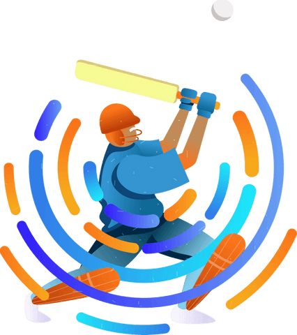 dynamic cricket batsman swinging bat transparent design - Download Free Stock Videos Pikwizard.com