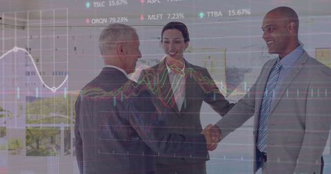 Diverse Business Professionals Discuss Successful Stock Market Trends - Download Free Stock Images Pikwizard.com
