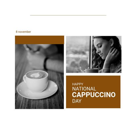 National Cappuccino Day Celebration with Relaxing Moment - Download Free Stock Templates Pikwizard.com