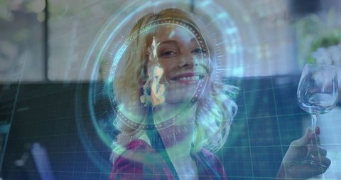 Futuristic Lounge Vibes with Holographic Technology