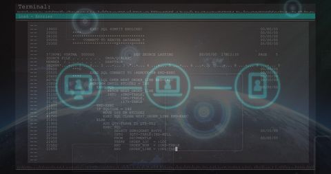 Futuristic Data Technology Interface Digital Background - Download Free Stock Images Pikwizard.com