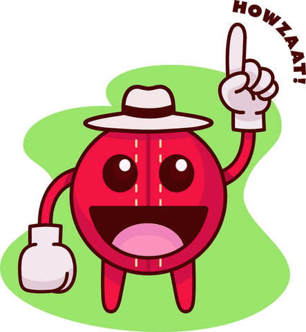 playful cricket ball cartoon design with howzaat text - Download Free Stock Videos Pikwizard.com