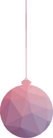 transparent polygonal purple christmas bauble on string - Download Free Stock Videos Pikwizard.com