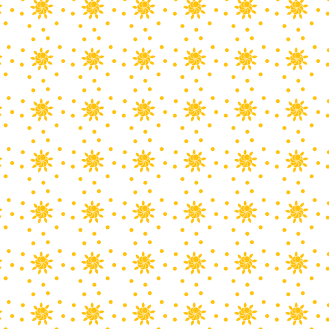 Seamless Yellow Flowers and Dots Pattern on Transparent Background - Download Free Stock Videos Pikwizard.com