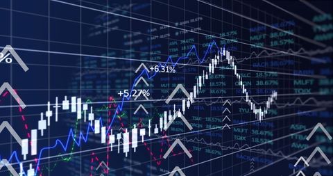 Digital Financial Data with Trending Arrows - Download Free Stock Images Pikwizard.com