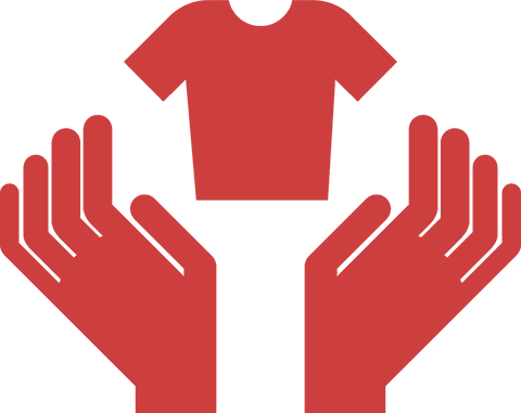 Red Hands Holding T-Shirt Symbol on Transparent Background - Download Free Stock Videos Pikwizard.com