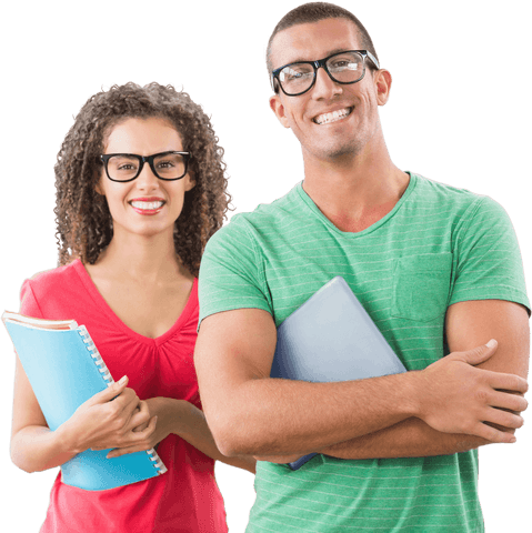 Transparent Background Smiling Students with Notebooks - Download Free Stock Videos Pikwizard.com