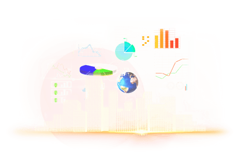 businesses analysis with transparent digital charts and globe - Download Free Stock Videos Pikwizard.com
