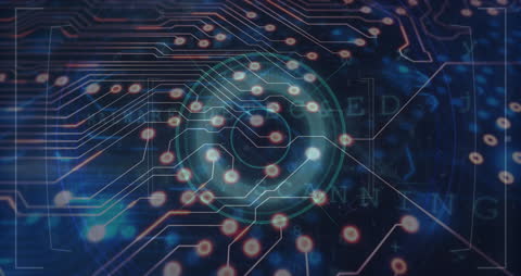 Futuristic Digital Connections Over World Map Transmission